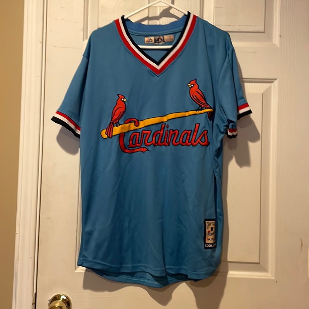 Mens St. Louis Cardinals Ozzie Smith Majestic Jersey